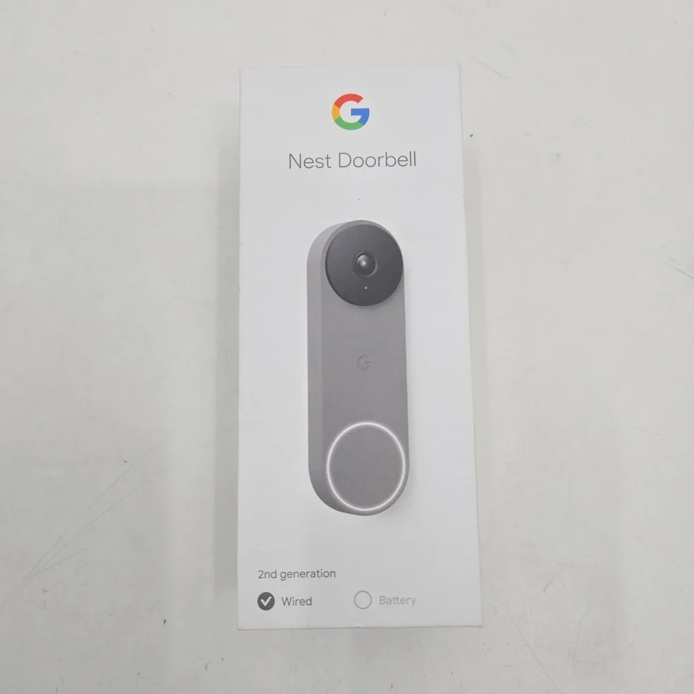 Google Nest Doorbell 2nd Generation Wired Smart Video Doorbell Ash GA03696-US